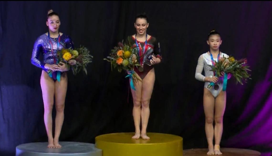 GINNASTICA ARTISTICA. Ferrari trionfa a Melbourne nel corpo libero: un'autentica impresa!