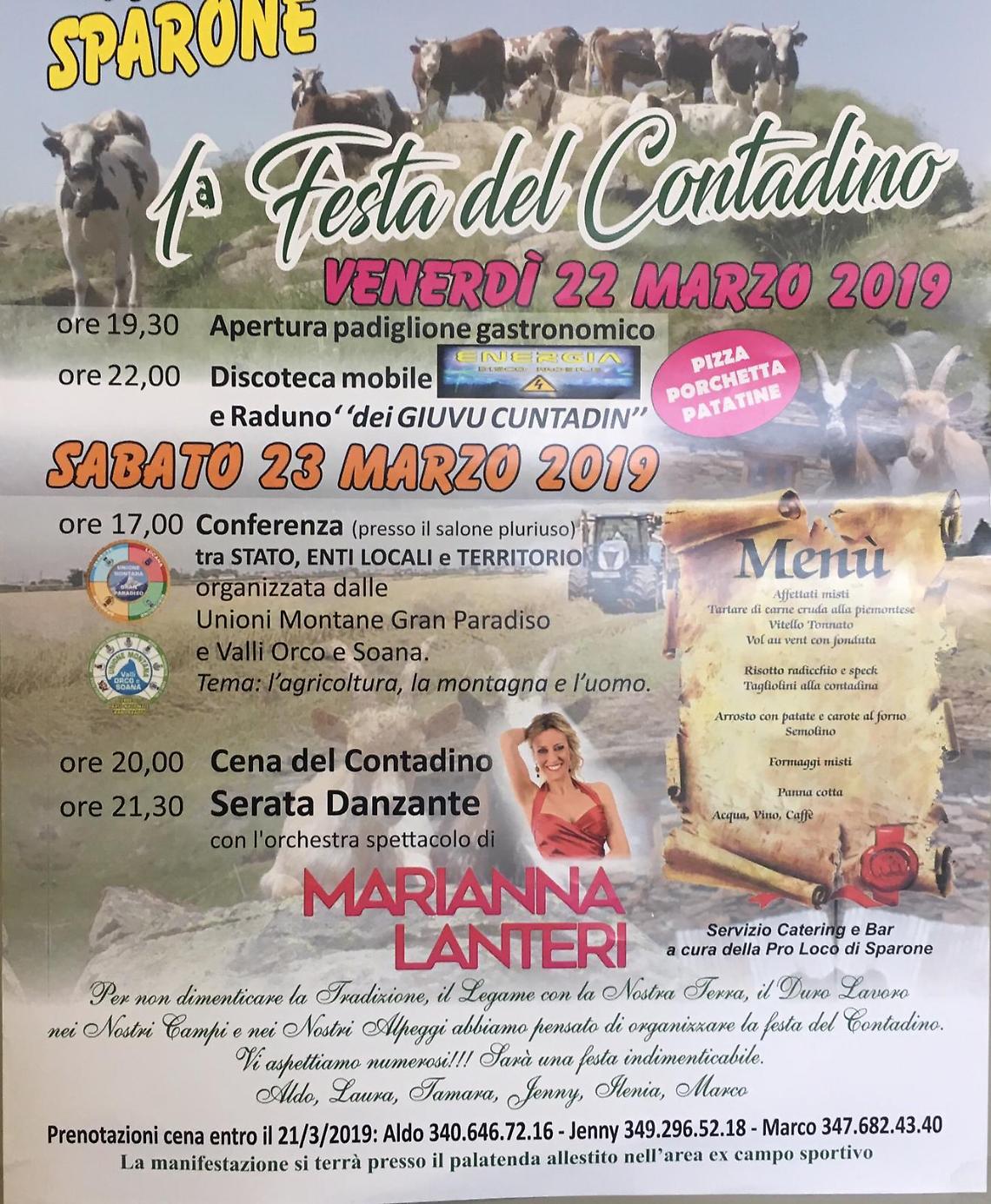 SPARONE. Tutto pronto per la Festa del contadino