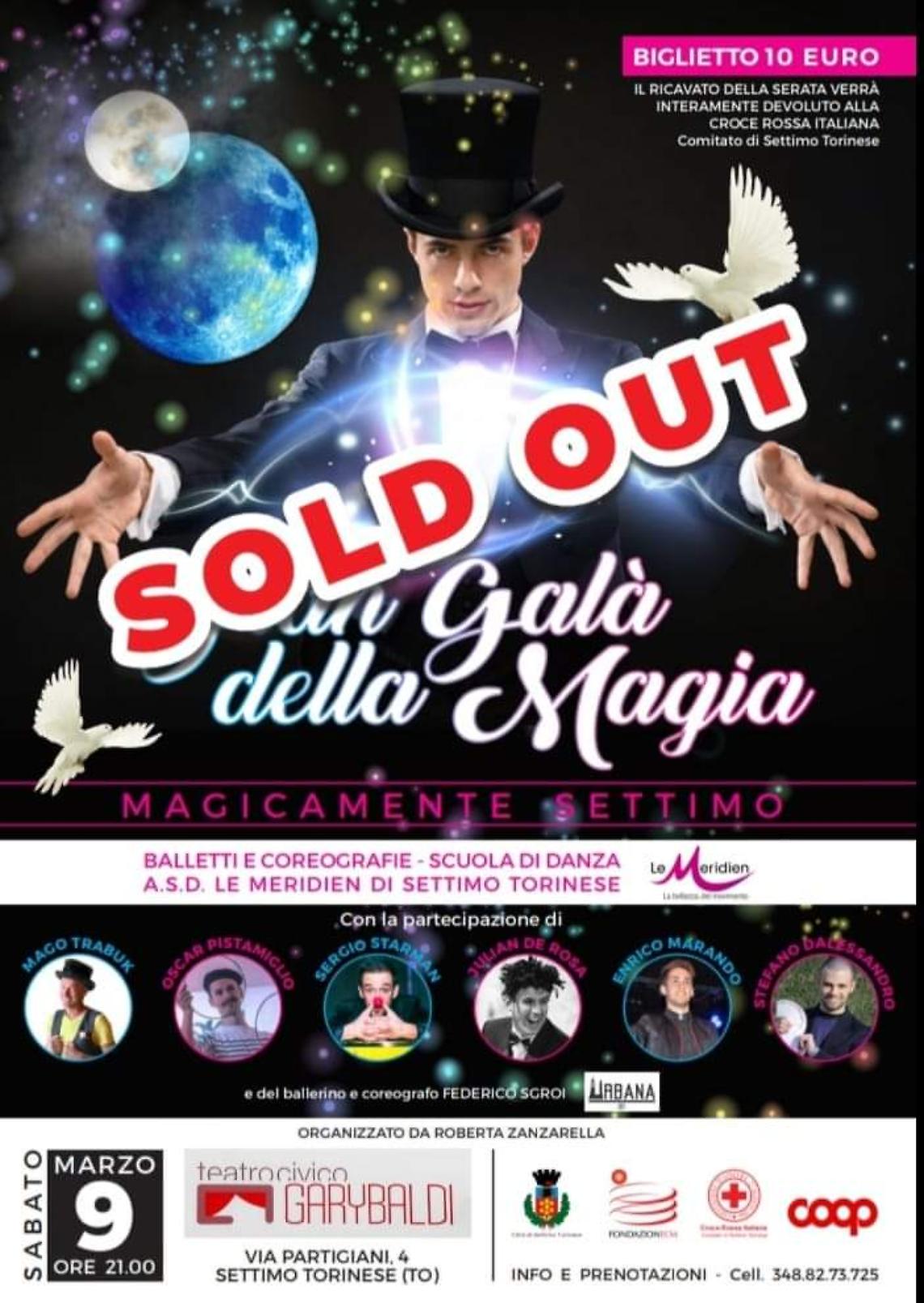 SETTIMO T.SE. Il Gran Galà della Magia è "sold out"