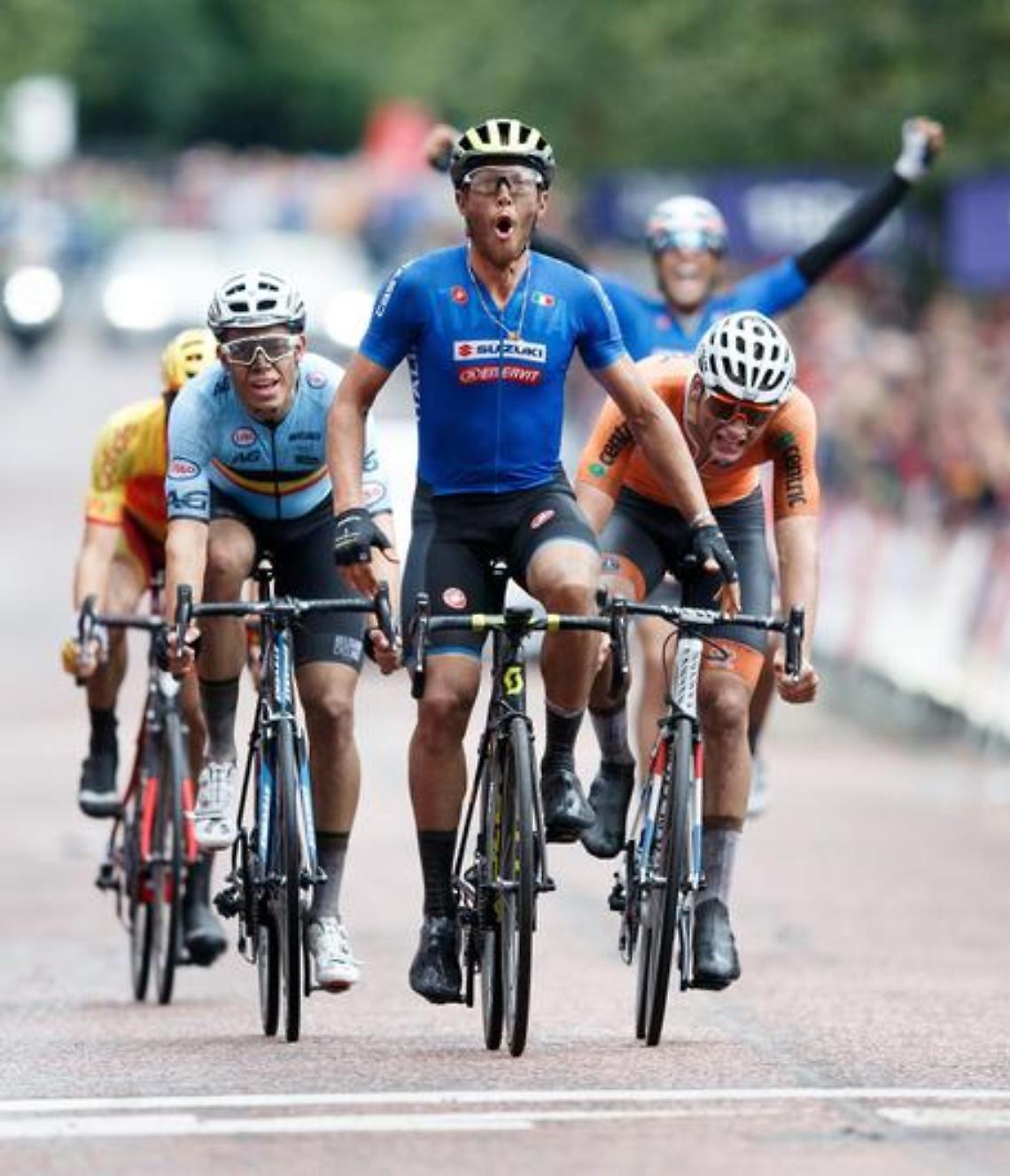 CICLISMO. Vittoria sfumata di Trentin nella prova in linea iridata
