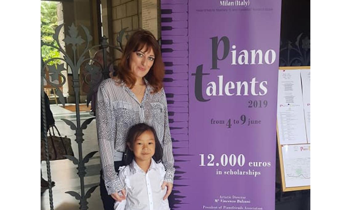 SAN MAURO. Kesy Zheng primo premio al  “Piano Talents” di Milano