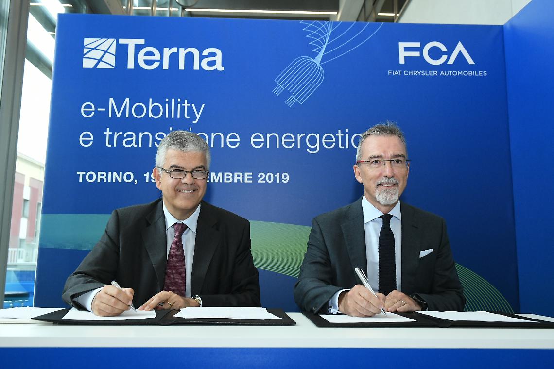 TORINO. Auto: Fca con Terna su elettrico, al via sperimentazione