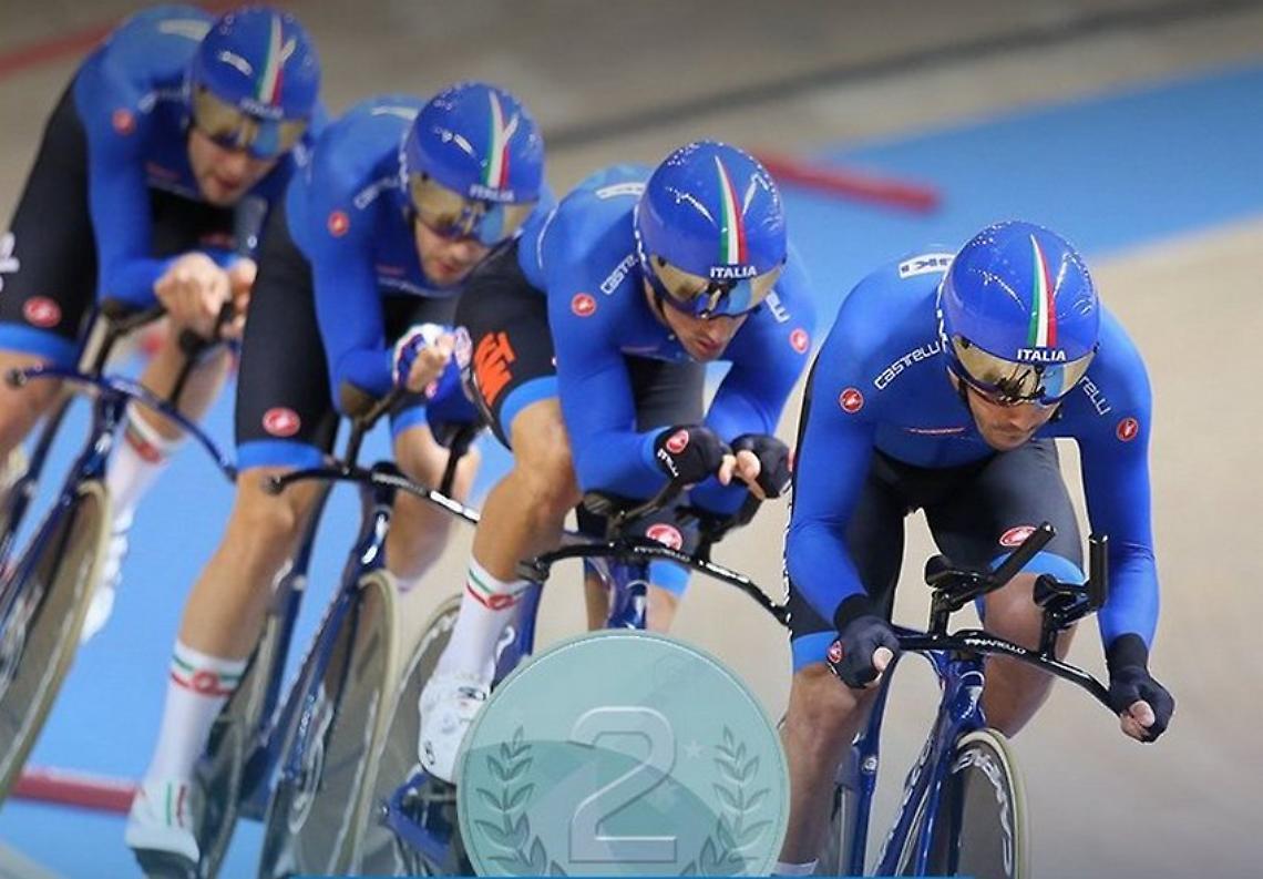 CICLISMO SU PISTA. Argento e bronzo per l’Italia nell’inseguimento a squadre