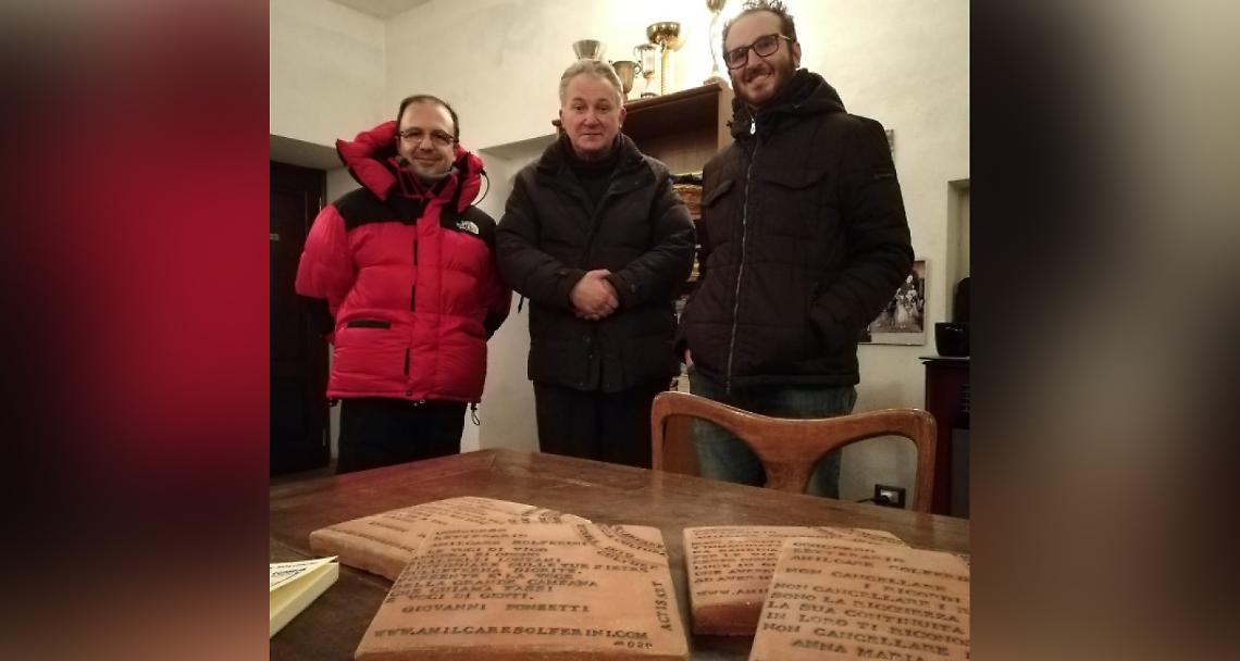 VALCHIUSA. La “via dei poeti” passa da qui  con 20 mattonelle d’inciampo
