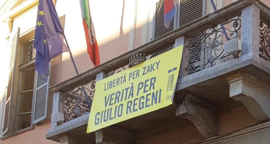 CRESCENTINO. “Libertà per Zaky, verità per Regeni”