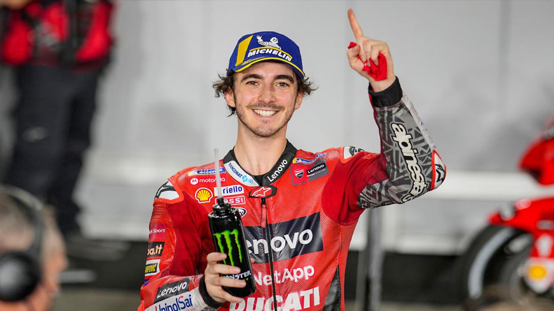 MOTOCICLISMO. Pecco Bagnaia grandissimo protagonista all'esordio stagionale in Qatar