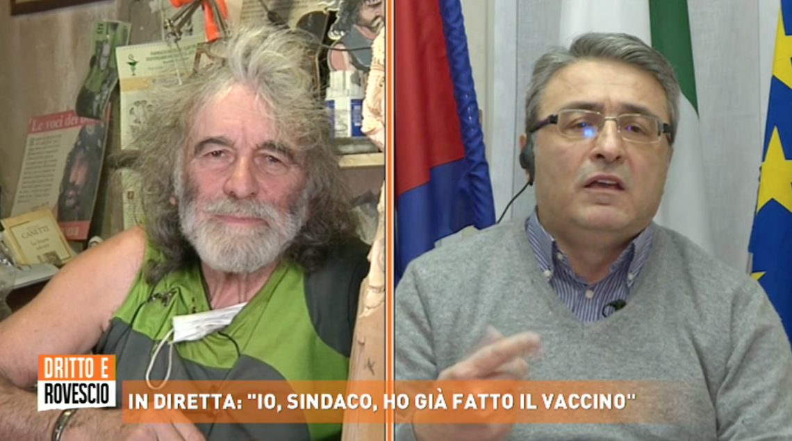CASTELLAMONTE. Caso vaccini, Mazza da Del Debbio attaccato da Corona: "E' uno Schettino di terra"