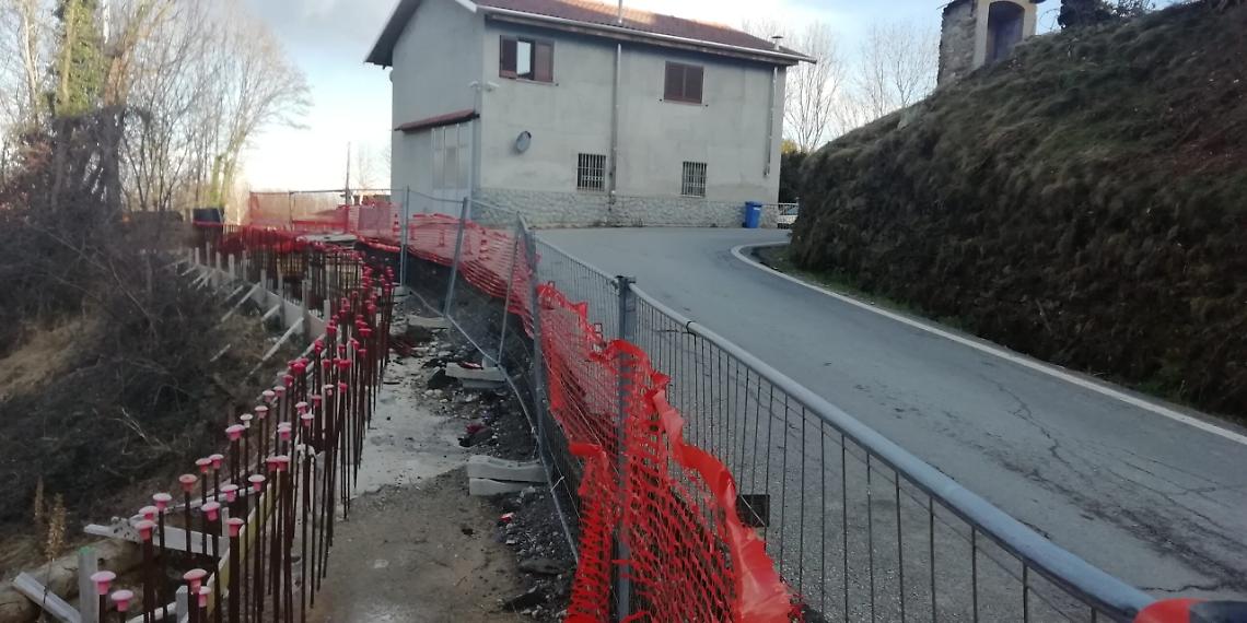 CANISCHIO. Frana sulla SP 43: consegnati i lavori di consolidamento della strada