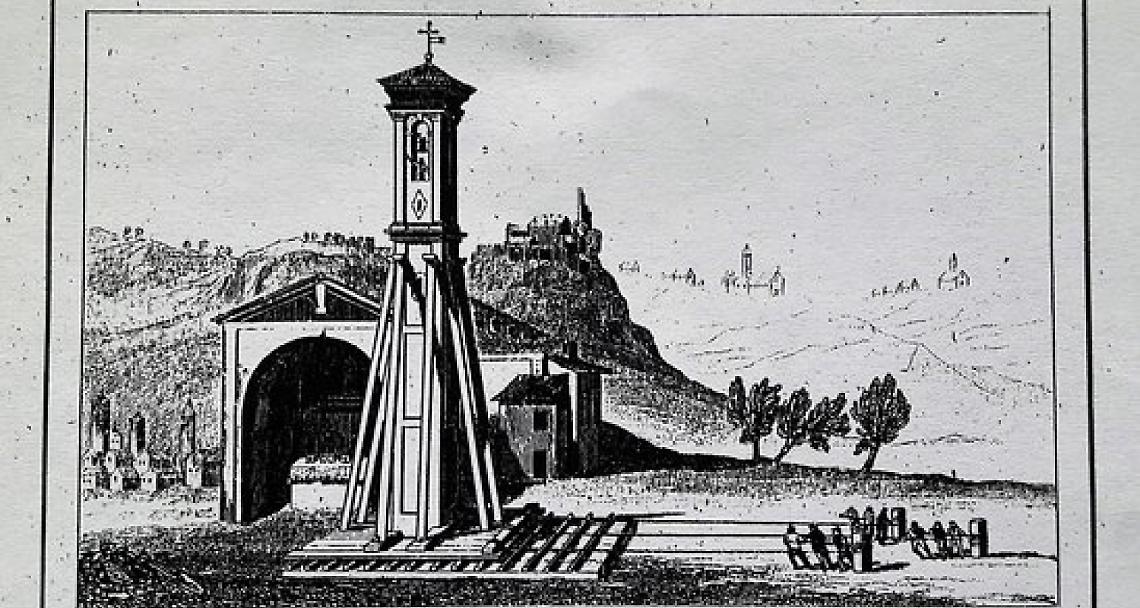 CRESCENTINO. Annullo filatelico e una lapide a Crescentino Serra nel 245° anniversario del trasporto del campanile