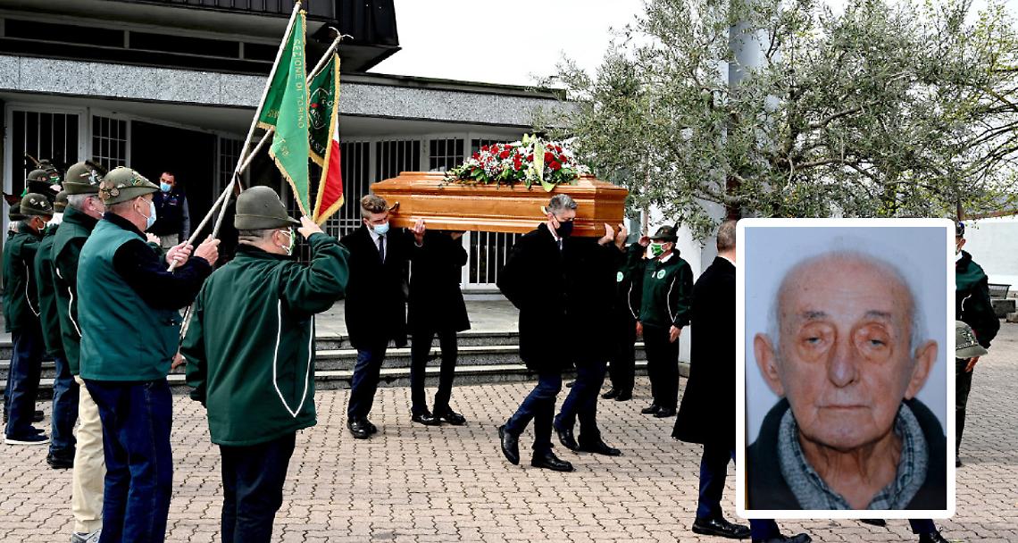 SETTIMO. Picchetto d’onore per salutare il socio alpino