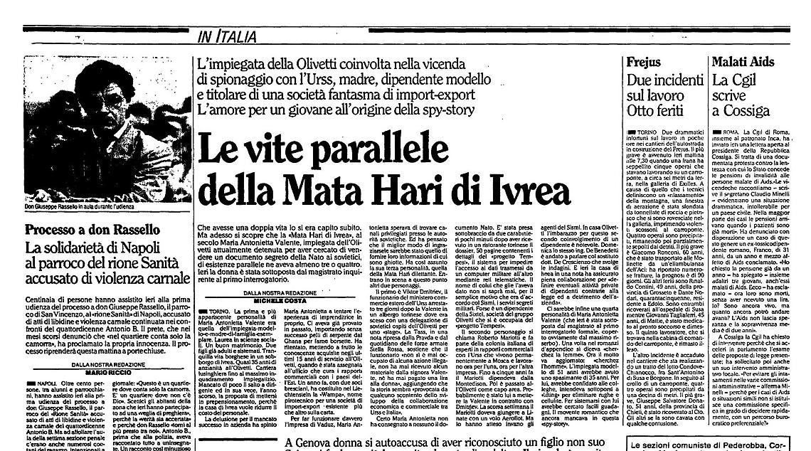 Da Walter Biot alla Mata Hari di Ivrea. Correva il 1990