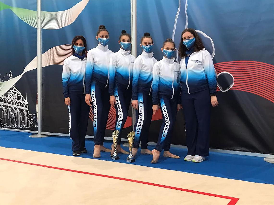 GINNASTICA RITMICA. Eurogymnica si laurea campione di serie C a Padova