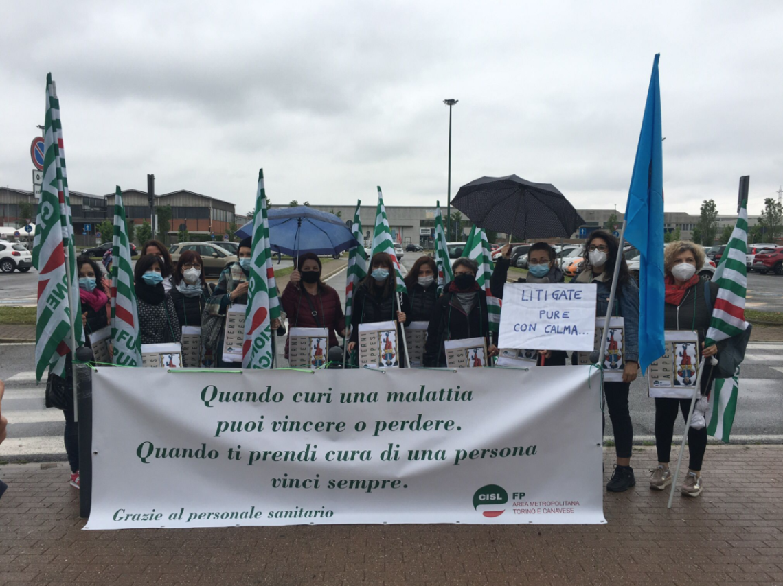 SETTIMO. Ospedale: &ldquo;Siamo pronti ad accamparci sotto la Regione per i lavoratori&rdquo;