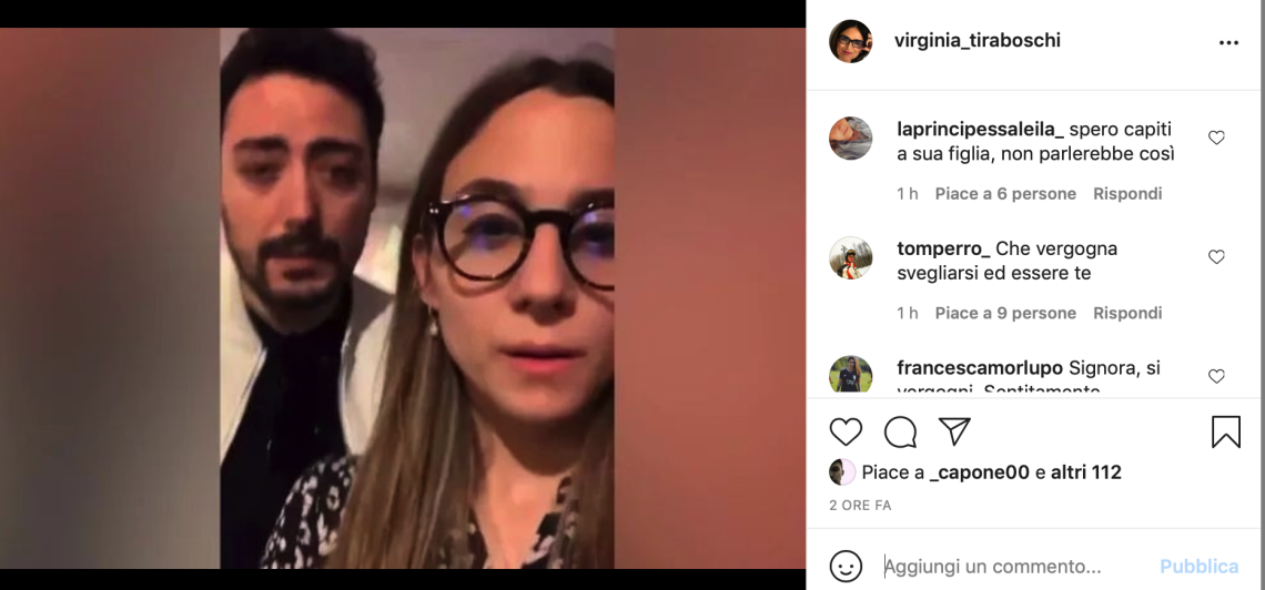 Virginia Tiraboschi prende posizione su Aurora Leone. E i social ribattono: "Vergognati" (VIDEO)