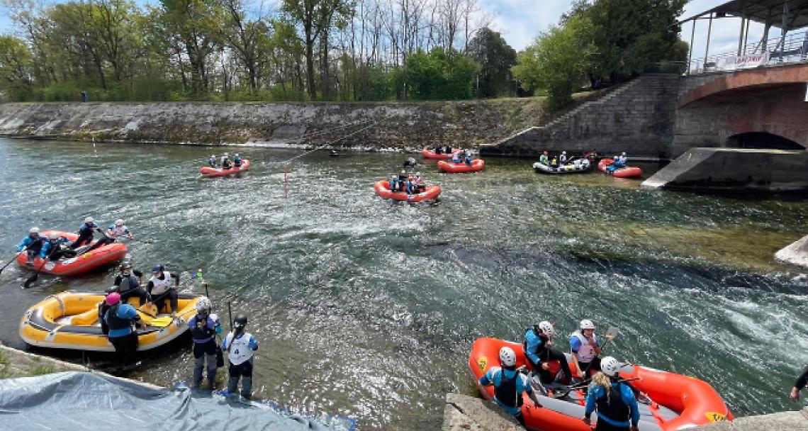 SALUGGIA. Rafting: al Ritano prove del “Trofeo Parigi 2024”