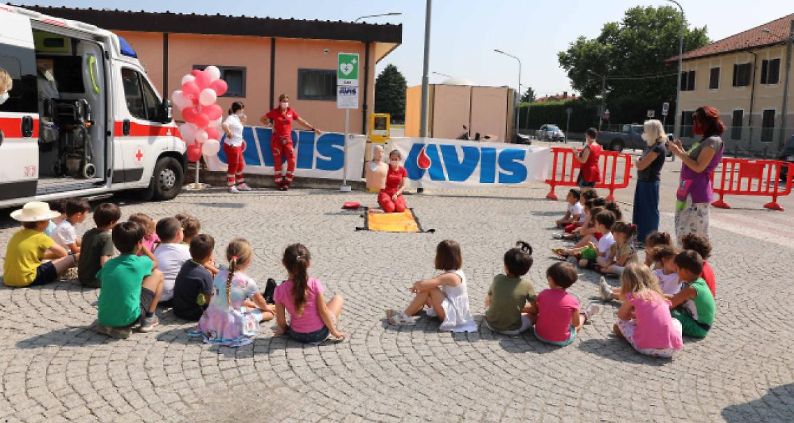 SAN MAURIZIO CANAVESE. La Giornata del Donatore con i bimbi della materna
