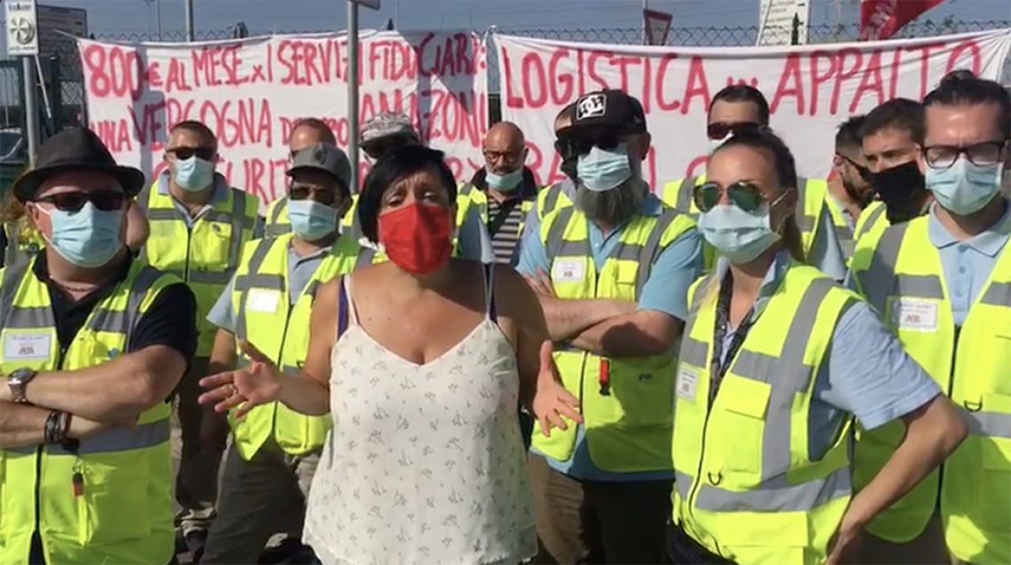 Amazon: scioperano addetti vigilanza, presidio a Torrazza Piemonte Promosso dalla Filcams Cgil di Torino (VIDEO)