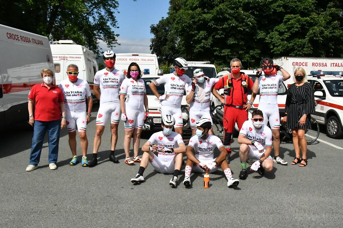 IVREA. Croce Rossa, 7 principi per 200 km. #pedaliamoItalia