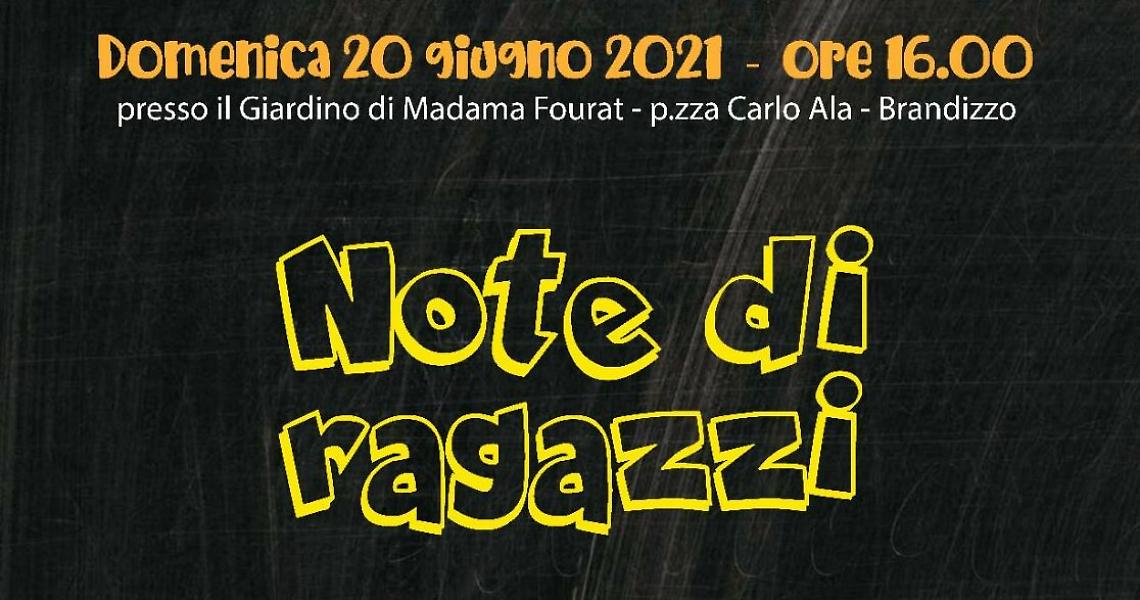 BRANDIZZO. Domenica 20 si terrà "Note di ragazzi"