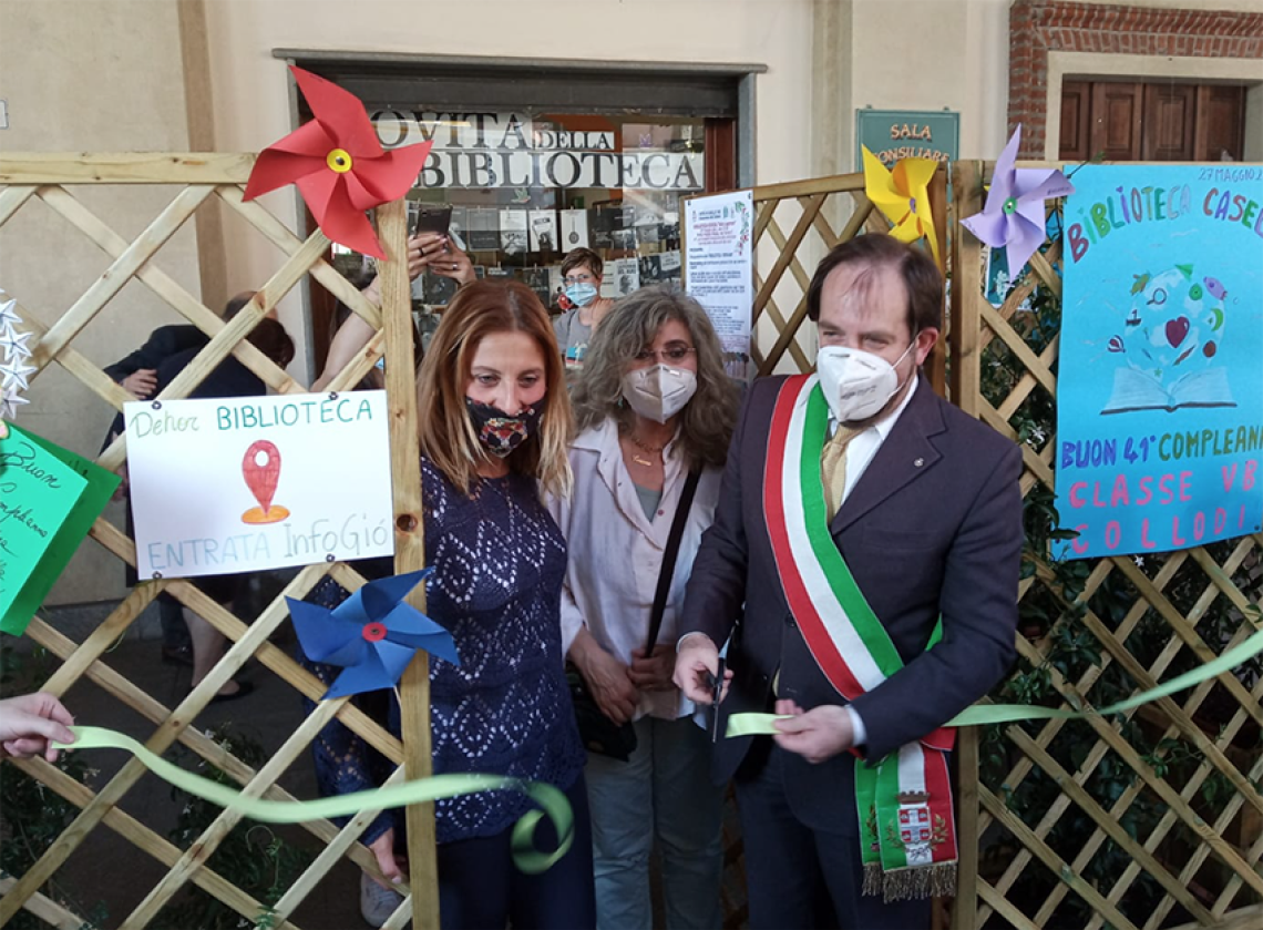 CASELLE TORINESE. La biblioteca "Jella Lepman" "diventa open air"