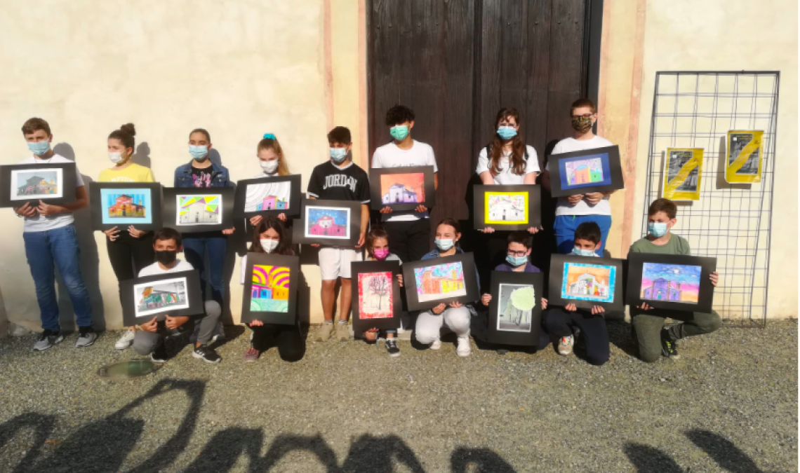 SAN MAURIZIO CANAVESE. La chiesa Plebana nella fantasia dei ragazzi della scuola