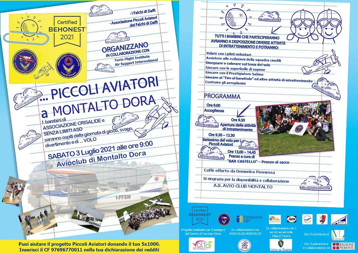 MONTALTO DORA. Una giornata dedicata ai piccoli aviatori