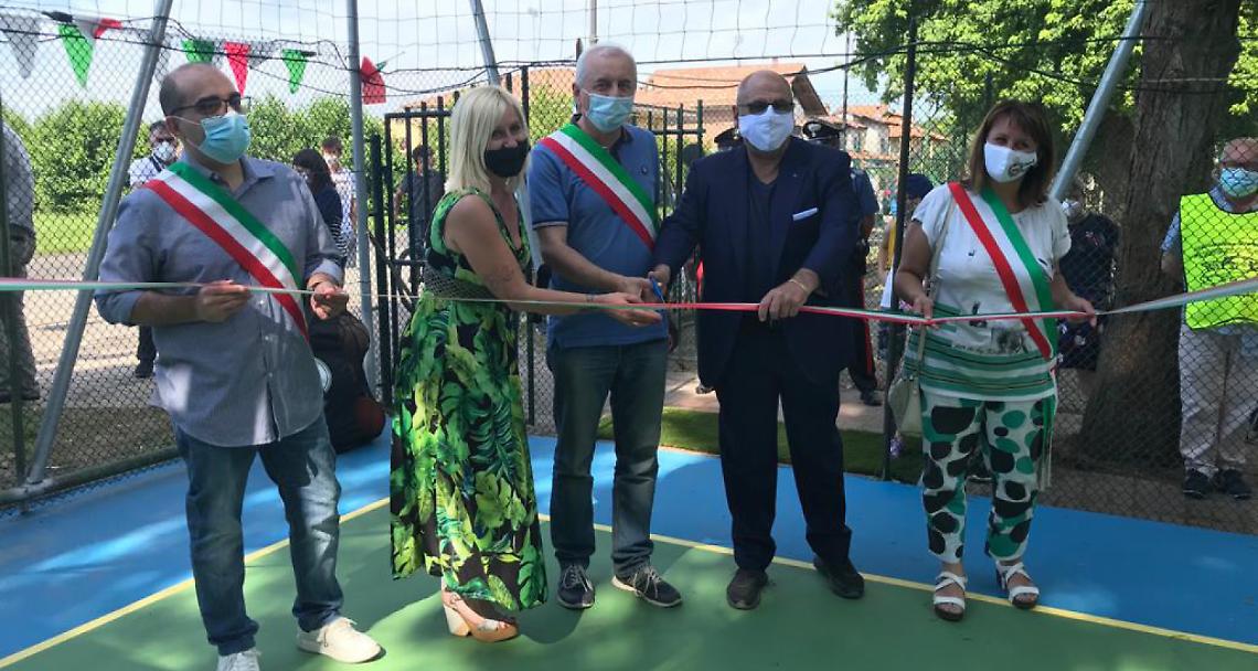 VEROLENGO. Il paese ora ha un nuovo campo da basket