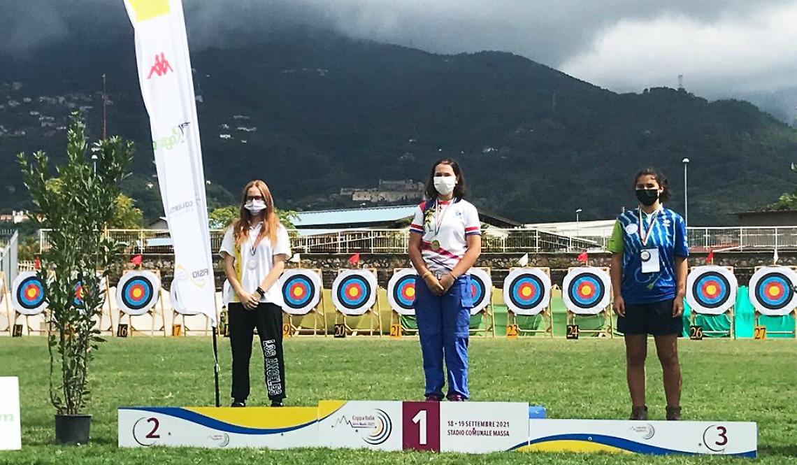 TIRO CON L'ARCO. Il trionfo di Kaede Marsili nella Coppa Italia Arco Nudo