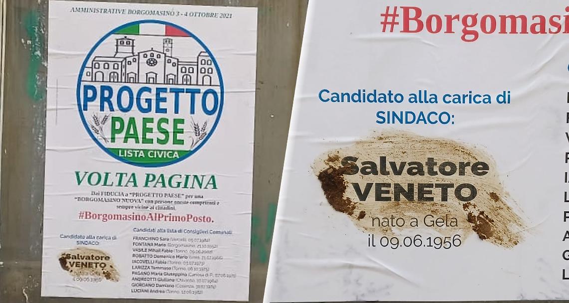 BORGOMASINO. Escrementi sul manifesto di Veneto: "E' una campagna d'odio contro di me"