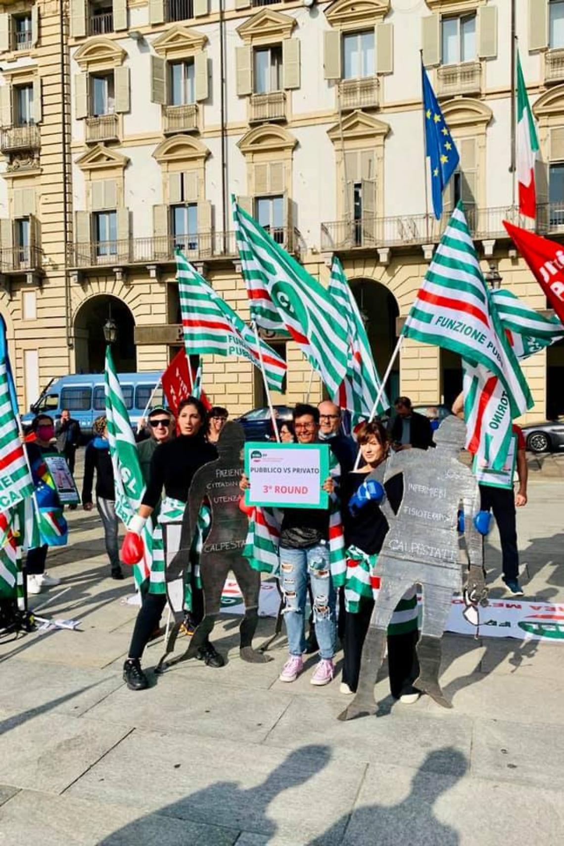 SETTIMO TORINESE. Ospedale: lavoratori in piazza a Torino per chiedere certezze
