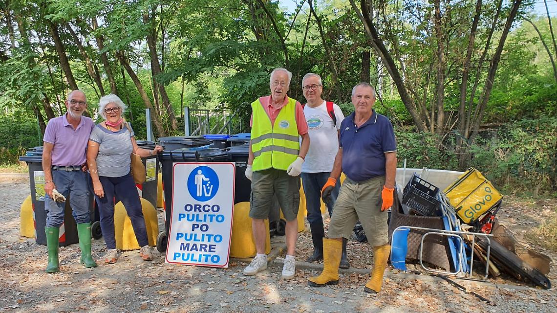 CHIVASSO. Dalla festa sul Po alla pulizia dell'Orco: raccolti 700 kg di immondizia a Orco