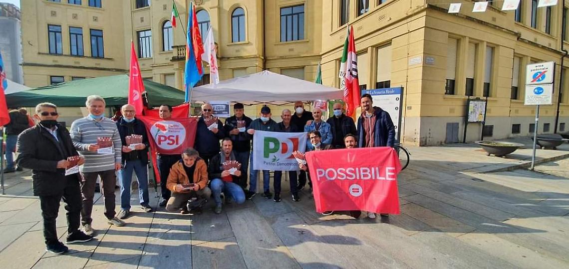 VENARIA REALE. “No ai fascisti nelle nostre città”: manifestazione in piazza