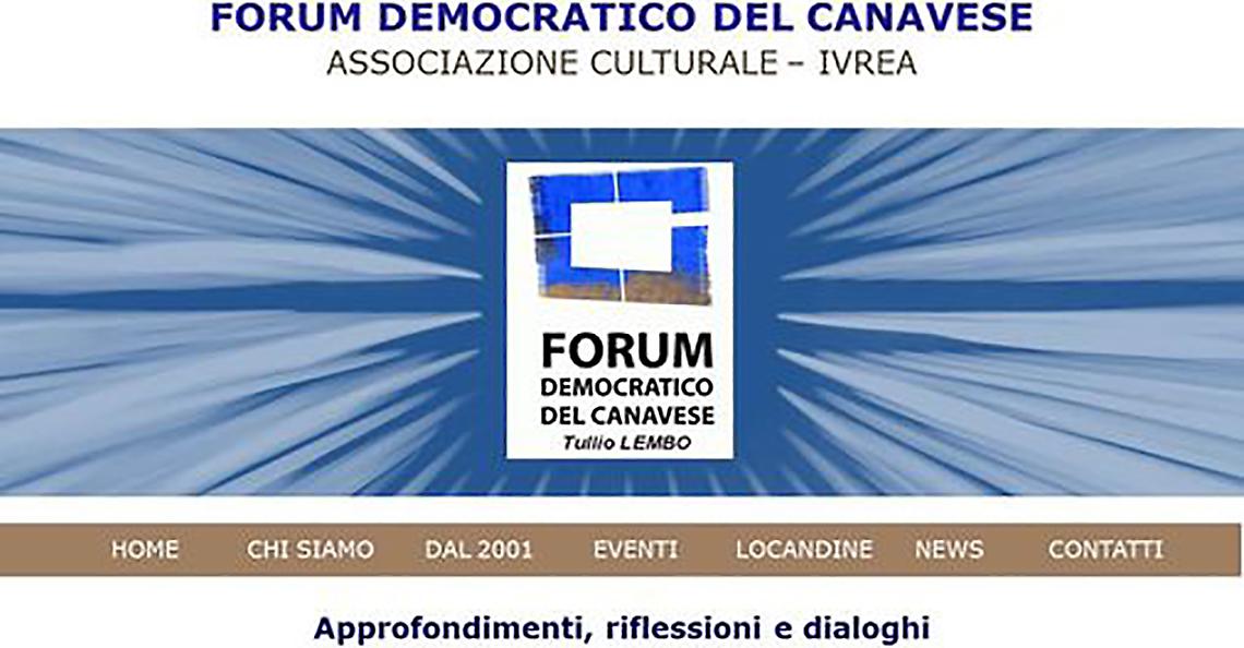 IVREA. Forum Democratico del Canavese: Restivo succede a Gandolfi