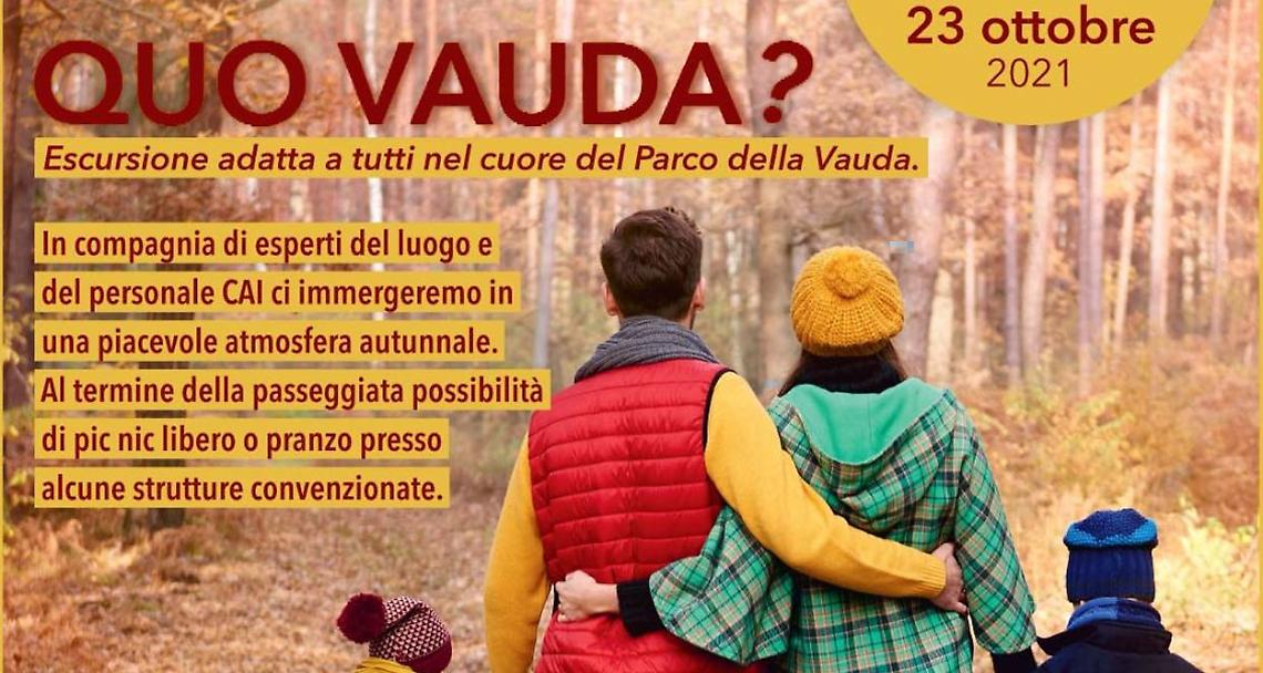 CIRIACESE. Sabato 23 ottobre “Quo Vauda?”