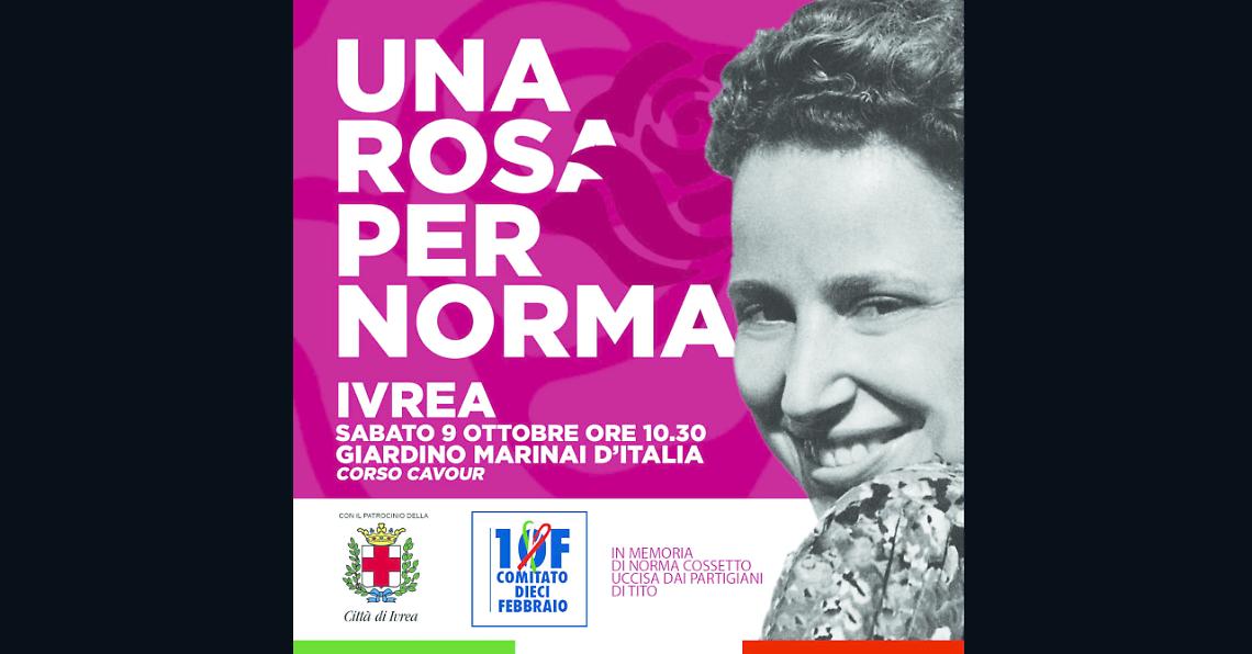 Una rosa per Norma Cossetto anche a Ivrea