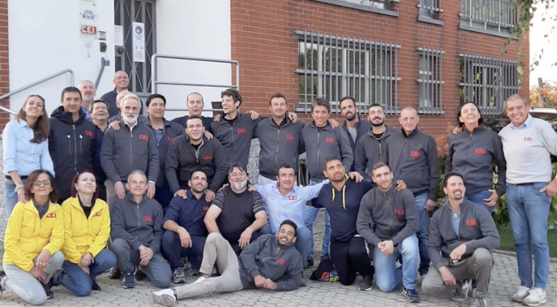 VALPERGA. La C.E.I. festeggia Aimonetto,  uno dei lavoratori più anziani