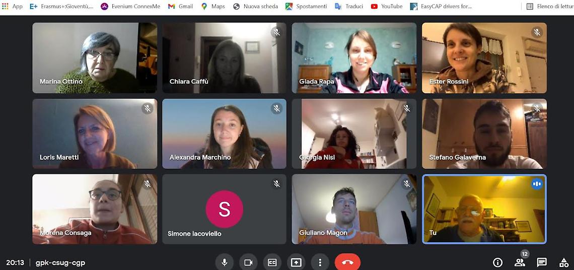 PIANETA UISP. Meeting di formazione in videoconferenza per il progetto europeo FIT&amp;Wise