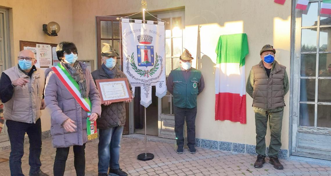 SCIOLZE. Il Milite Ignoto ora risiede anche qui in paese