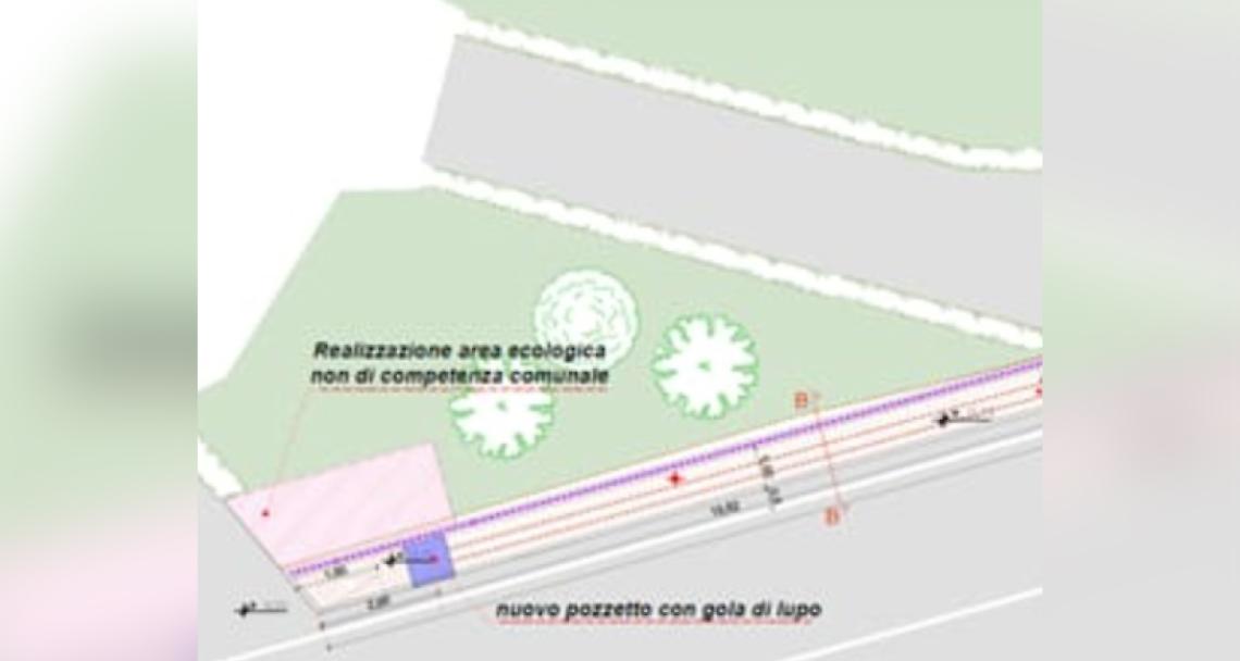 CASTIGLIONE TORINESE. Ecco il progetto per il nuovo marciapiede che sorgerà su via Torino per circa 50 metri