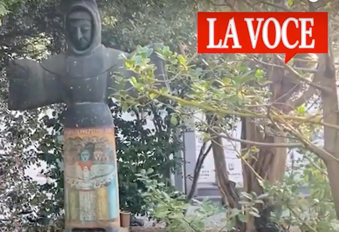 IVREA. Beniamino De’ Liguori vuole portar via la statua di San Francesco di Bufano