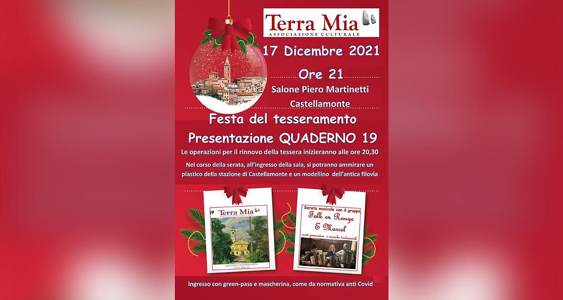 CASTELLAMONTE. Terra Mia presenta il nuovo “Quaderno”