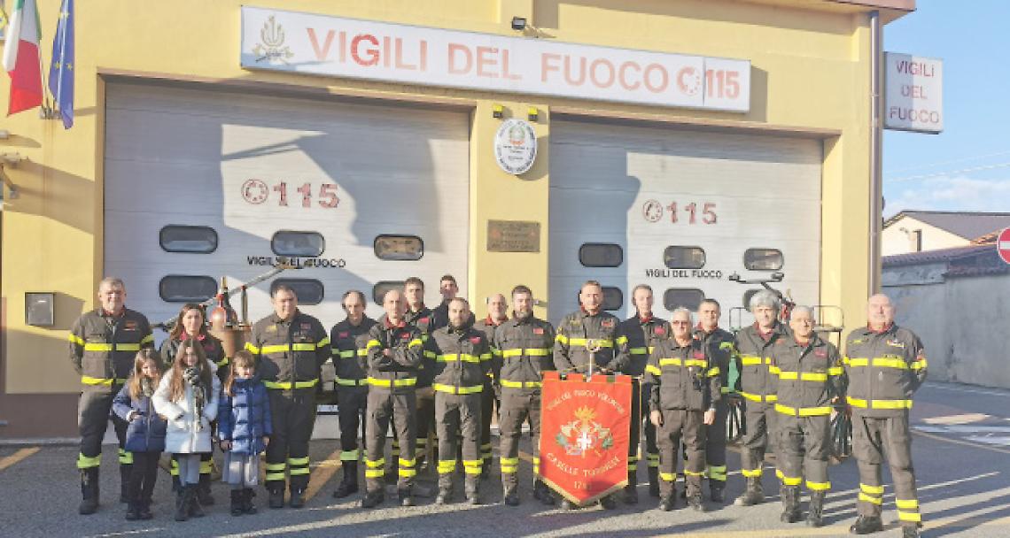 CASELLE TORINESE. I vigili del fuoco festeggiano Santa Barbara