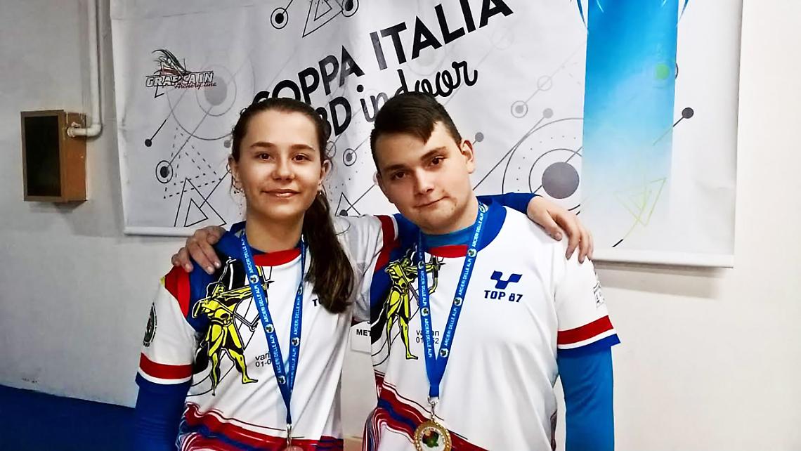 TIRO CON L'ARCO. Kaede Marsili e Andrea Cammilleri: l’orgoglio degli Arcieri Varian