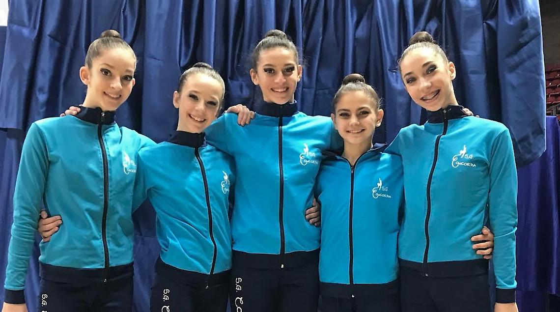 GINNASTICA RITMICA. Esordio stagionale in serie B per la Società Ginnastica Concordia