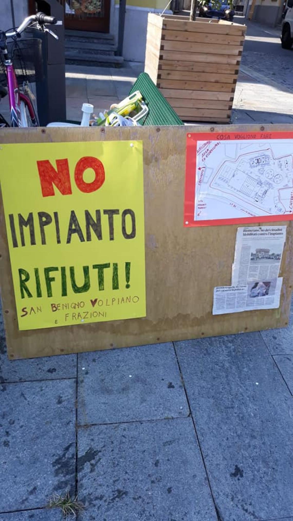 SAN BENIGNO. “Sindaco non si dimetta! Deve bloccare la centrale a biometano!"
