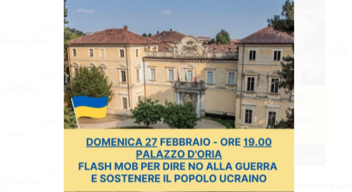 CRIE'. Un flashmob per sostenere il popolo ucraino