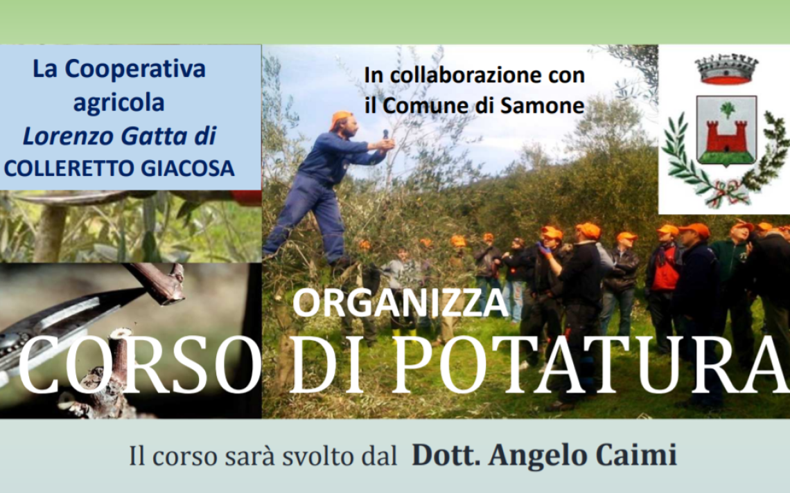 SAMONE. Dopo tre anni torna il "Corso di potatura"
