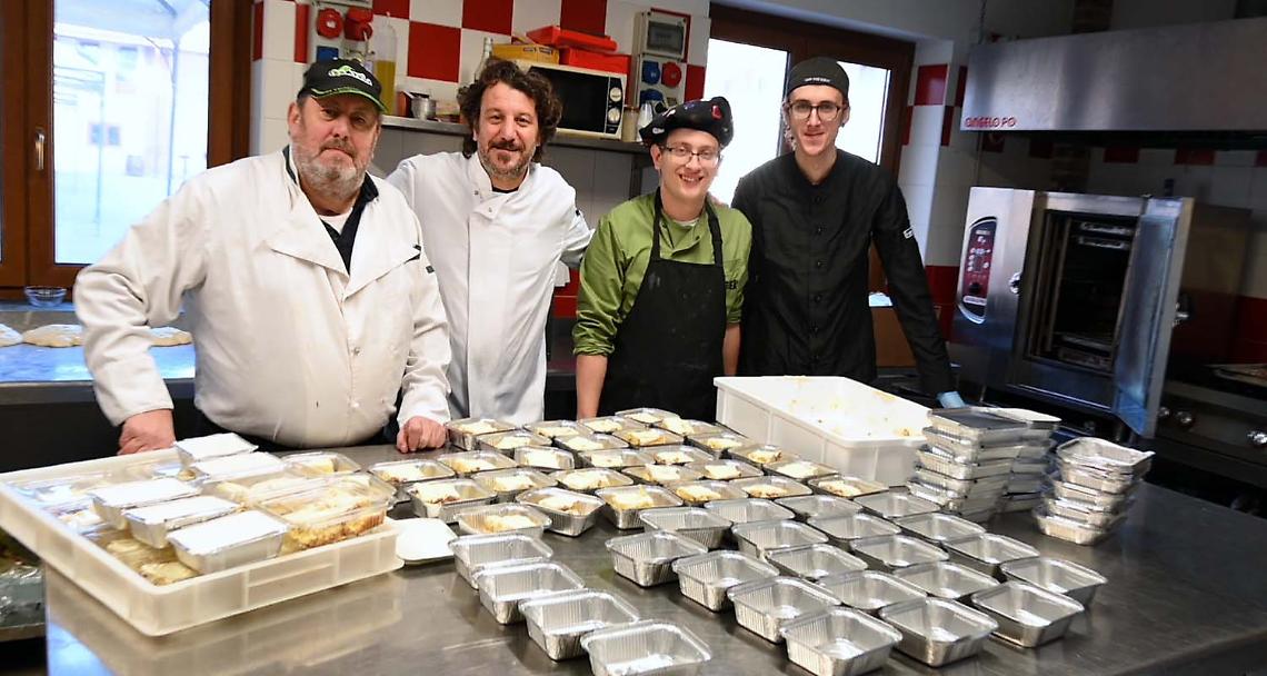 SETTIMO TORINESE. San Valentino, altri 265 pasti donati con amore alla Caritas (VIDEO)