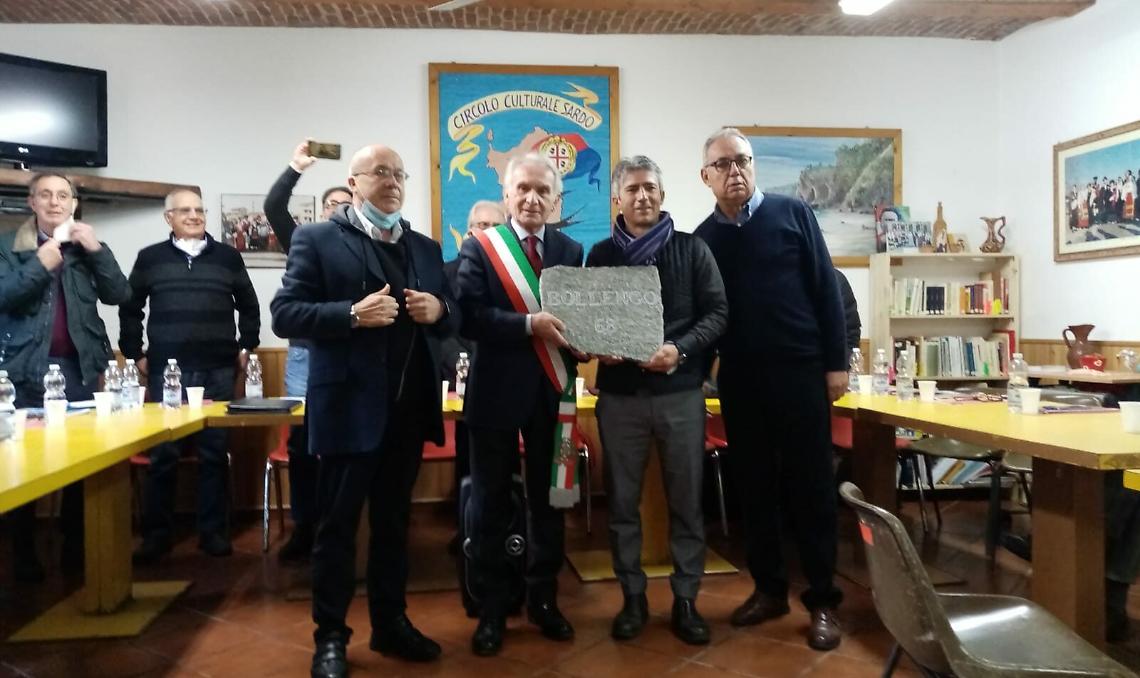 BOLLENGO. La pietra in onore ai caduti della Prima Guerra Mondiale