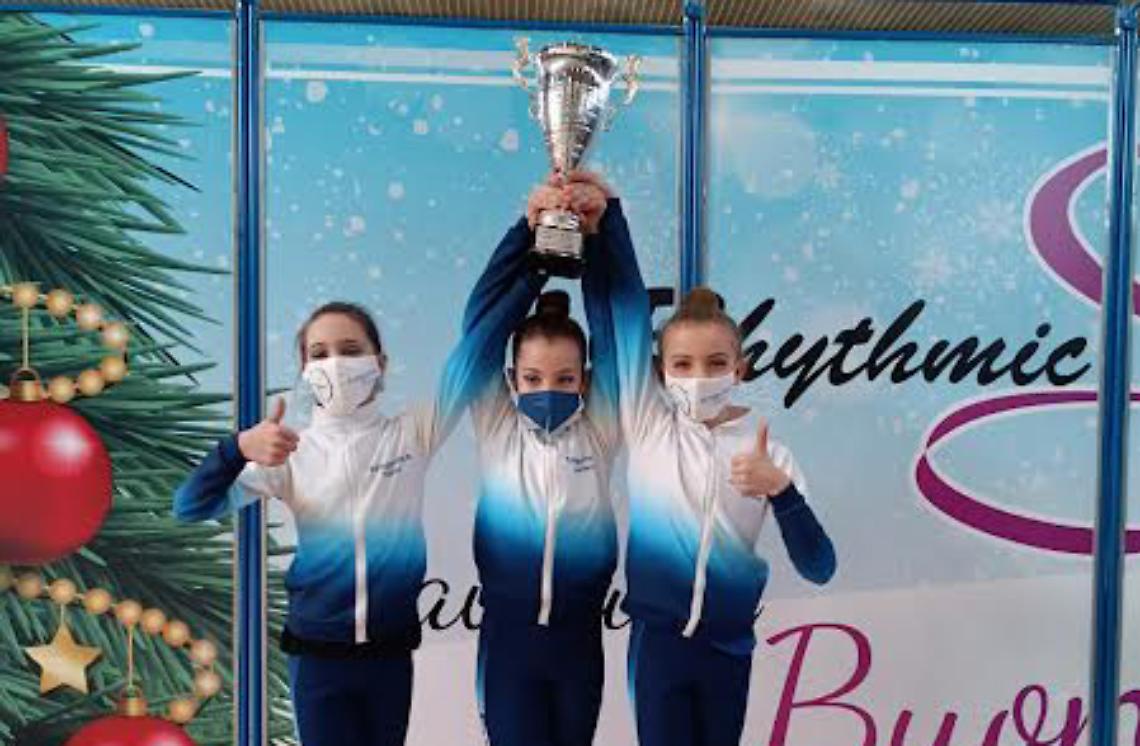 GINNASTICA RITMICA. La squadra Allieve 2 di Eurogymnica è campione regionale
